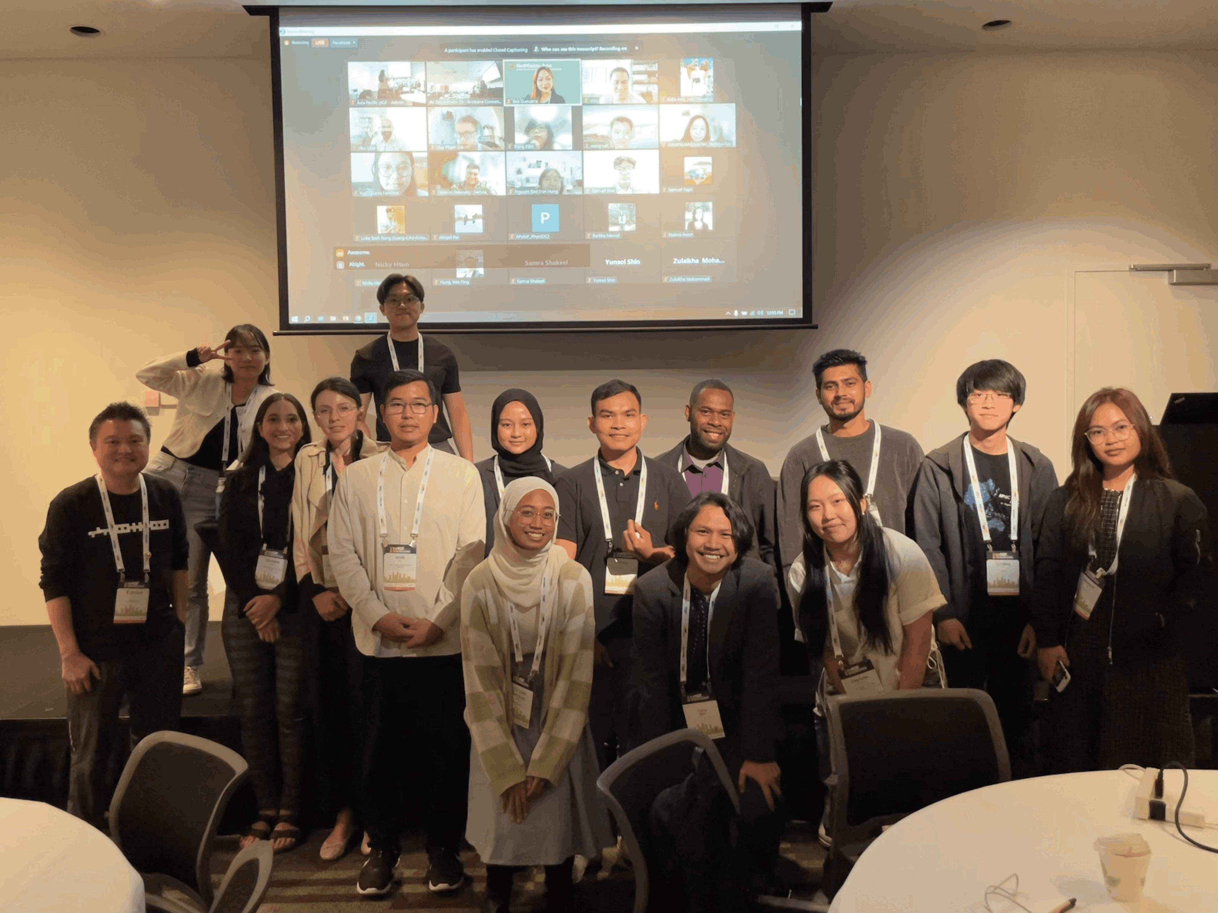 Asia Pacific yIGF 2023 participants with speakers